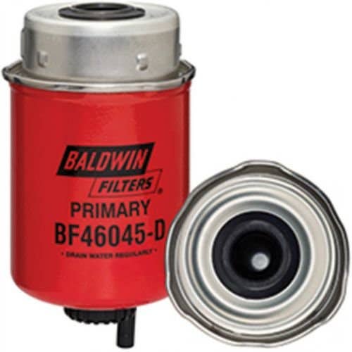 158730 | Baldwin® Fuel/Water Separator Filter With Drain | John Deere 5100E 6100RC 6105M 6105R 6115M 6115R 6125M 6125R 6130M 6130R 6140M |  | BF46045-D | FS20074 | WF10128 | RE536195 | RE546336 | RE548534