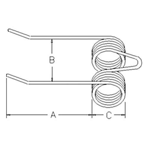 152714 | Baler Pickup Tooth - Double Tine | Teeth | Case IH 8540 | Hesston 4600 |  | 8045981