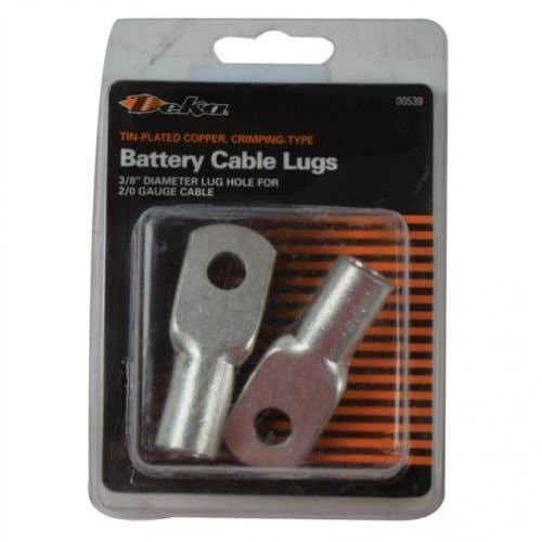 154953 | Battery Cable Lugs Tin Plated Copper 2/0 Gauge 3/8" Stud Hole |