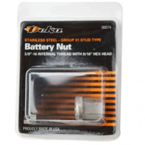 Battery Terminal Closed Top Nut 3/8 Battery Terminal Closed Top Nut 3/8