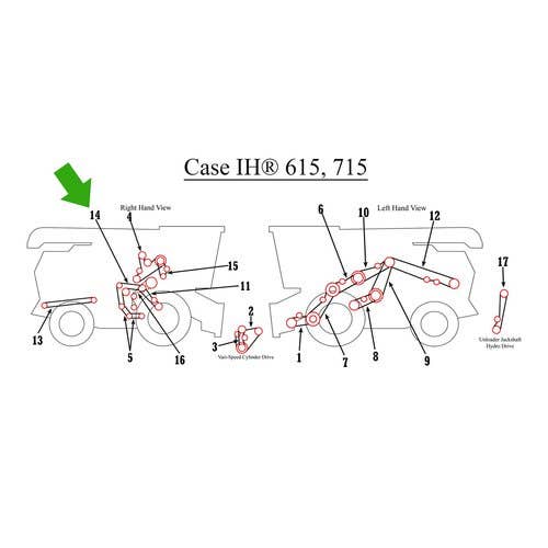 190011 | Belt - Straw Walker and Jackshaft | International | Farmall | IH 615 715 |  | 170948C1