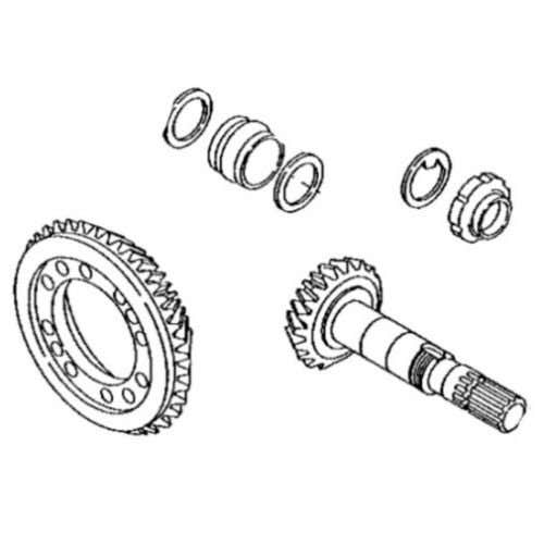 154550 | Bevel Gear and Pinion Kit | John Deere 5200 5210 5220 5300 5310 5320 5400 5410 5415 5415H 5420 5500 5510 5520 5600 5615 5615 5700 5715 5715 5715HC |  | 66756 | RE45931