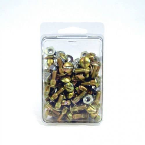 Bolt with Lock Nuts 50 Pieces 7/32 Bolt with Lock Nuts 50 Pieces 7/32
