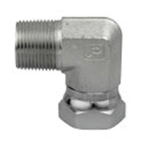 155865 | Brennan 1501-08-08-FORGED Hydraulic Adapter Union | 90° 1/2" Male | 1/2" Female Swivel |
