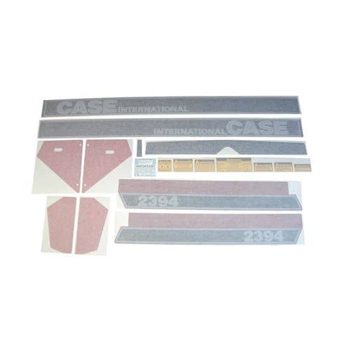 Cab Decal Set Black/Red/Silver - Vinyl fits Case IH 2394 Cab Decal Set Black/Red/Silver - Vinyl fits Case IH 2394