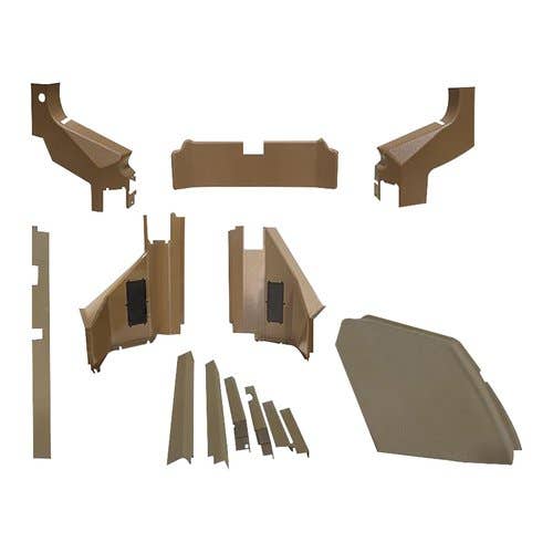 Cab Foam Cab and Post Kit Lower Early Series - Tan fits John Deere 6100 6200 6300 6400 6500 6800 6900 6500 
