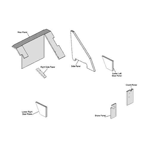 109331 | Cab Foam Cab Kit | 88 Series - Western Brown | International | Farmall | IH 3088 3288 3488 3688 5088 5288 5488 6388 6588 6788 7288 7488 |