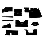 112763 | Cab Foam Cab Kit with Headliner - Black | Case 770 870 970 1070 1170 1175 |