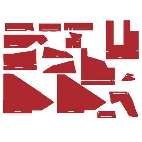 112940 | Cab Foam Cab Kit with Headliner - Red | White 2-135 2-155 2-180 |