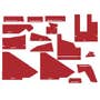 112940 | Cab Foam Cab Kit with Headliner - Red | White 2-135 2-155 2-180 | 112940 | Cab Foam Cab Kit with Headliner - Red | White 2-135 2-155 2-180 |