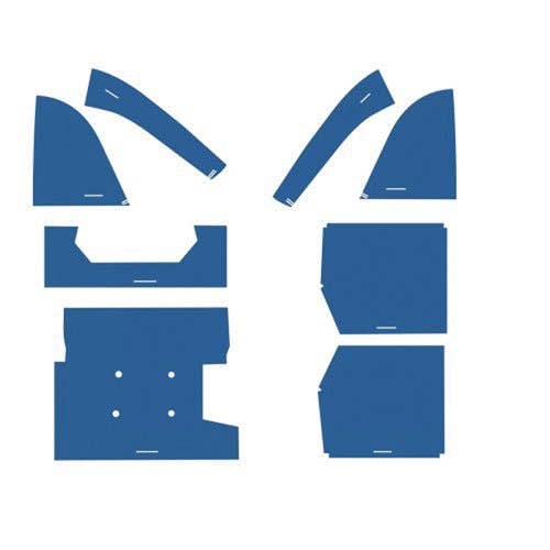Cab Foam Cab Kit without Headliner - Blue fits Ford 5700 6700 7700 Cab Foam Cab Kit without Headliner - Blue fits Ford 5700 6700 7700