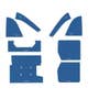 112822 | Cab Foam Cab Kit without Headliner - Blue | Ford 5700 6700 7700 | 112822 | Cab Foam Cab Kit without Headliner - Blue | Ford 5700 6700 7700 |