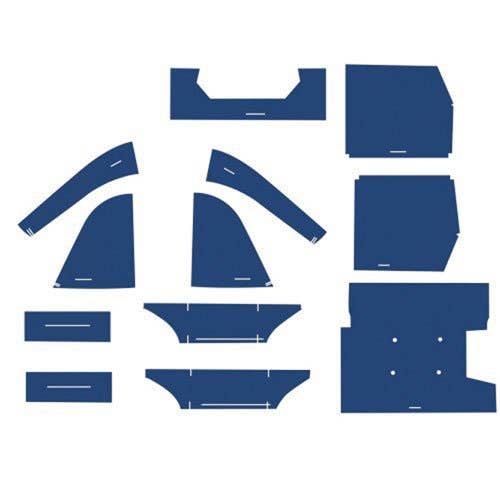 112825 | Cab Foam Cab Kit without Headliner - Blue | Ford TW10 TW20 TW30 5700 6700 7700 8700 9700 |