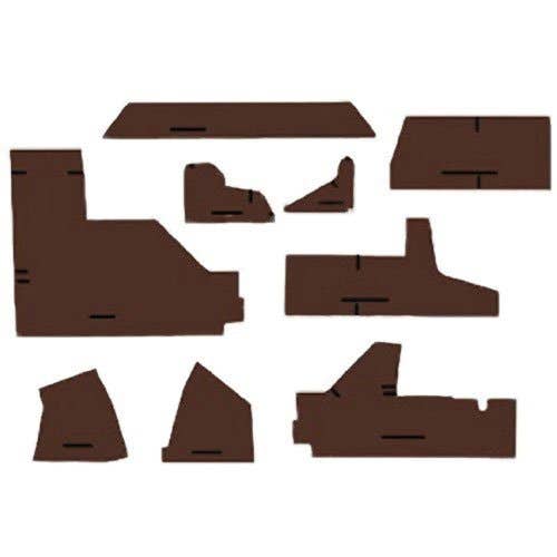 112891 | Cab Foam Cab Kit without Headliner - Multi-Brown | John Deere 4055 4255 4455 4555 4560 4755 4760 4955 4960 |