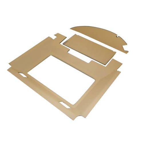 Cab Foam Headliner Kit OEM Style - Sailcloth Tan fits John Deere 2350 2355 2550 2555 2750 2755 2950 2955 3055 3150 3155 3255 RE33754 RE10595 RE33514