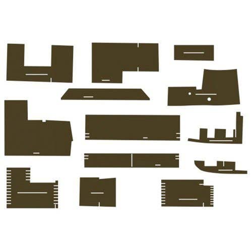 112874 | Cab Foam Kit less Headliner | Brown | John Deere 8450 8650 8850 |