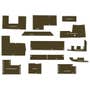 112874 | Cab Foam Kit less Headliner | Brown | John Deere 8450 8650 8850 | 112874 | Cab Foam Kit less Headliner | Brown | John Deere 8450 8650 8850 |