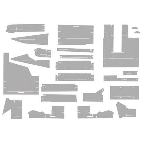 112935 | Cab Foam Kit less Headliner | Light Gray | White 2-88 2-110 2-135 2-155 2-180 100 120 125 140 145 160 170 185 195 |