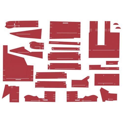 112941 | Cab Foam Kit less Headliner | Red Material | Series III | White 2-88 2-110 2-135 2-155 2-180 100 120 125 140 145 160 170 185 195 |