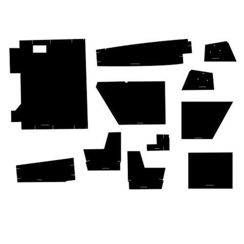 112784 | Cab Foam Kit with Headliner - Black | Case 4490 4690 4890 |
