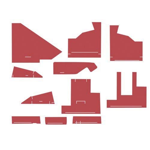 112946 | Cab Foam Kit with Headliner | Red Material | White 2-85 2-105 |