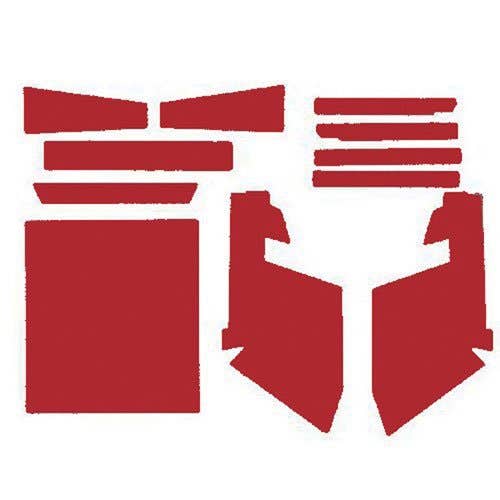 112837 | Cab Foam Kit with Headliner | Red | Massey Ferguson 1080 1100 1130 1150 |