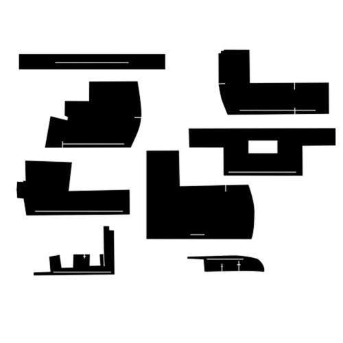 112855 | Cab Foam Kit without Headliner - Black | John Deere 8430 8630 |