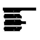 112858 | Cab Foam Post Kit - Black | John Deere 8430 8630 |