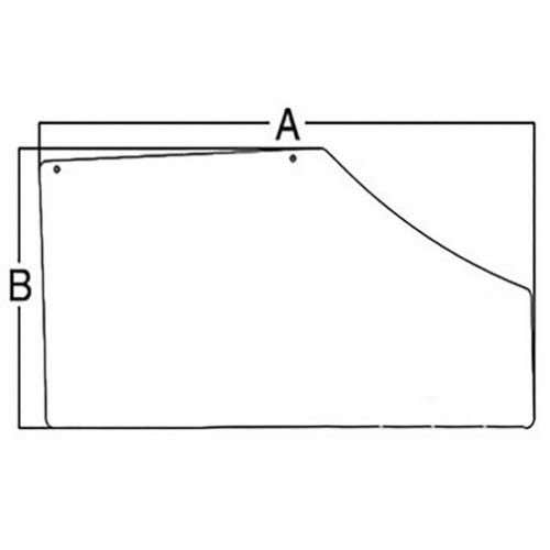 113080 | Cab Glass - Door | Fixed | Right Hand | John Deere 7200 7210 7400 7410 7510 7600 7610 7700 7710 7800 7810 |  | R186465