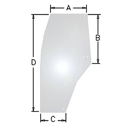 126832 | Cab Glass - Door | Left Hand | Case IH C50 C60 C70 C80 C90 C100 MX80C MX90C MX100 MX100C MX110 MX120 MX135 MX150 MX170 | McCormick CX50 CX60 CX70 CX75 CX80 CX85 CX90 CX95 CX100 CX105 MC80 MC90 MC95 |  | 192003A6 | 192003A6 | 192003A5 | 192003A4