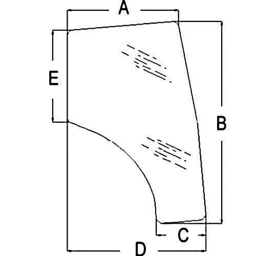 114370 | Cab Glass | Door - Left Hand | Kubota L3240 L3430 L3540 L3940 L4240 L4330 L4630 L4740 L5030 L5240 L5450 L5740 |  | T1155-70772