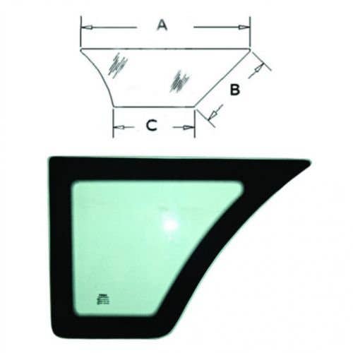 117651 | Cab Glass - Door | Lower | Left Hand | Case 570LXT 570LXT 570MXT 570MXT 580K 580K 580L 580L 580SK 580SK 580 Super L 580 Super L 590 590 590 Super L 590 Super L |  | R52883