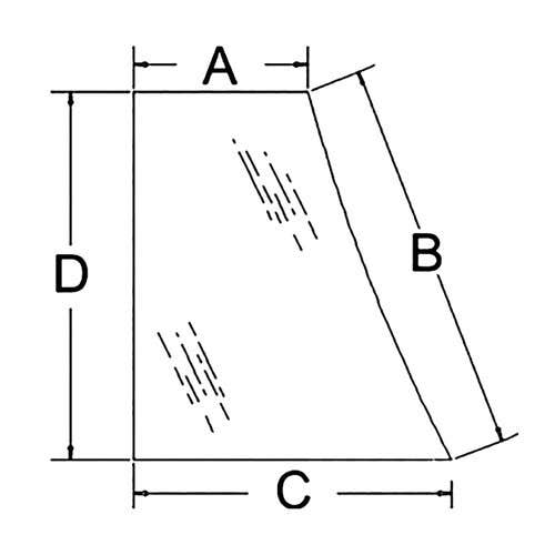 150463 | Cab Glass - Door | Lower | Left Hand | John Deere 1640 2040 2040S 2140 2250 2350 2355 2450 2550 2555 2650 2750 2755 2850 2950 2955 3040 3050 3055 3140 3150 3155 3255 3350 3640 3650 |  | L62577