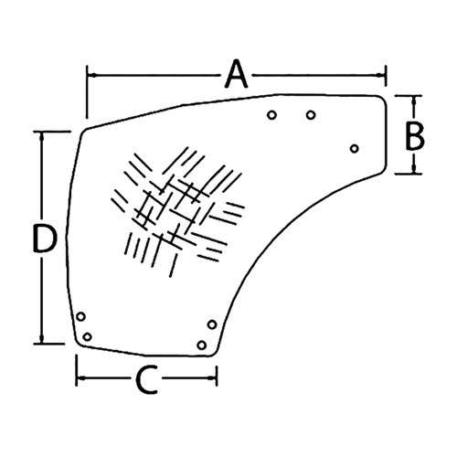 150592 | Cab Glass - Door | Right Hand | Case IH Maxxum 100 Maxxum 110 Maxxum 115 Maxxum 120 Maxxum 125 Maxxum 130 Maxxum 140 MXU100 MXU110 MXU115 MXU125 MXU130 MXU135 | New Holland T6010 T6020 T6030 T6040 T6050 T6060 T6070 T6080 |  | 87560791 | 87560791