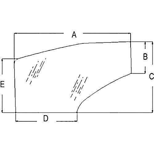 114375 | Cab Glass - Door | Right Hand | Ford 5640 6640 7740 7840 8240 8340 | New Holland 8670 8770 8870 8970 |  | 81871241 | 89824041 | E9NN94030N03BA | E9NN94030N03BB | 83994237 | 865008176 | 9824041 | 81871241