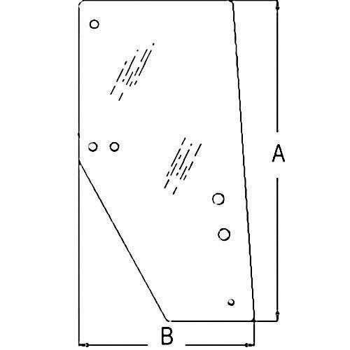 Cab Glass - Door Right Hand fits Kubota M105 M105X M110 M120 M125 M125X 3F260-53050 Cab Glass - Door Right Hand fits Kubota M105 M105X M110 M120 M125 M125X 3F260-53050
