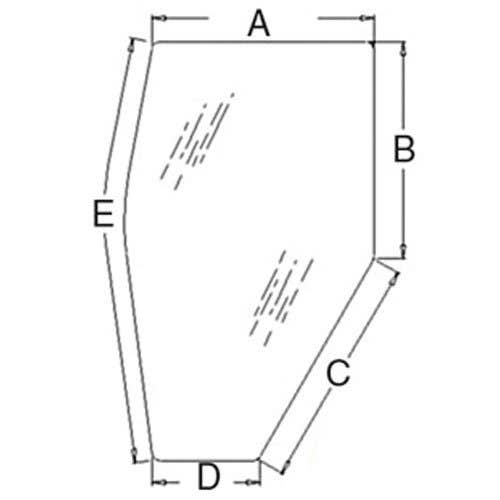 Cab Glass - Door Tinted Left Hand fits Kubota M4900 M5700 M6800 M8200 M9000 3A751-70770 Cab Glass - Door Tinted Left Hand fits Kubota M4900 M5700 M6800 M8200 M9000 3A751-70770