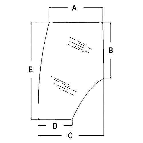 114571 | Cab Glass - Door | Tinted | New Holland TG210 TG215 TG245 TG275 TG305 | Case IH MX180 MX200 MX210 MX215 MX220 MX230 MX240 MX245 MX255 MX270 MX275 MX285 MX305 |  | 344730A2