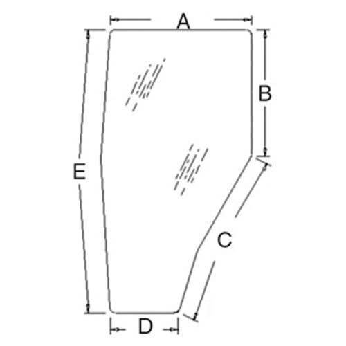 Cab Glass - Door Tinted Right Hand fits Kubota M4900 M5700 M6800 M8200 M9000 3A751-70670 Cab Glass - Door Tinted Right Hand fits Kubota M4900 M5700 M6800 M8200 M9000 3A751-70670