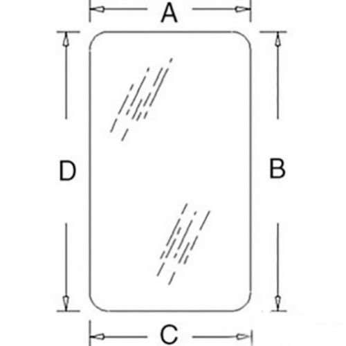 150451 | Cab Glass - Door | Tinted | Right Hand or Left Hand | John Deere 444 444 544 544 544A 544A 544B 544B 644 644 644A 644A 644B 644B 646 646 646B 646B |  | T30859