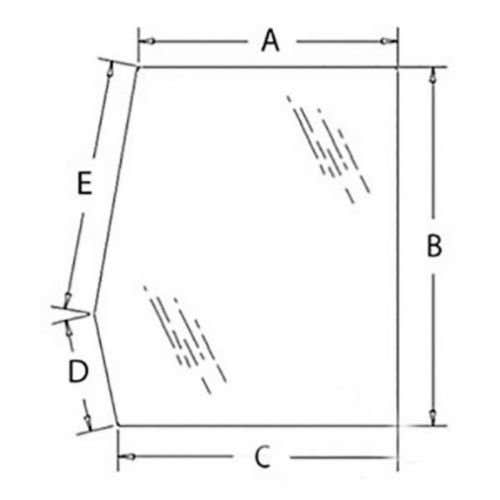 150545 | Cab Glass - Door | Upper | Right Hand | Ford 445C 445C 445D 445D 455C 455C 455D 455D 555C 555C 555D 555D 575D 575D 655C 655C 655D 655D 675D 675D |  | E7NN94297N18AC | E7NN94297N18AA | E7NN94297N18AB
