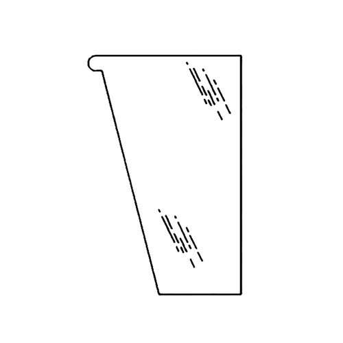 150509 | Cab Glass - Front | Lower | Left Hand | Case 580M 580M 580 Super M 580 Super M 590 590 |  | 338420A1 | 448608A1