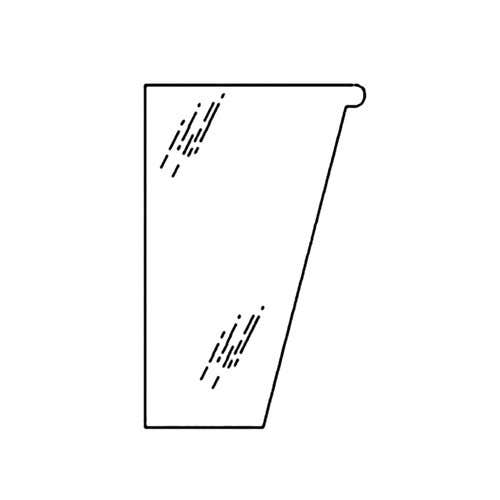 150510 | Cab Glass - Front | Lower | Right Hand | Case 580M 580M 580 Super M 580 Super M 590 590 |  | 338423A1 | 448609A1