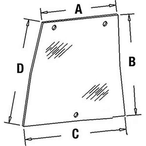 Cab Glass - Left Hand Side Window fits Case IH 5120 5130 5140 5220 5230 5240 5250 248718A1 1330902C1 Cab Glass - Left Hand Side Window fits Case IH 5120 5130 5140 5220 5230 5240 5250 248718A1 1330902C1