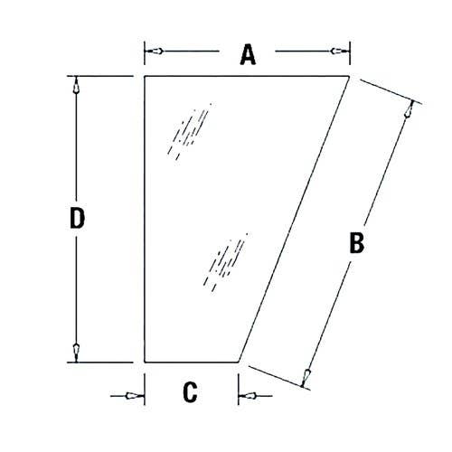 117653 | Cab Glass - Lower Knee | Left Hand | Case 570LXT 570LXT 570MXT 570MXT 580L 580L 580SK 580SK 580 Super L 580 Super L 590 590 |  | 107234A1