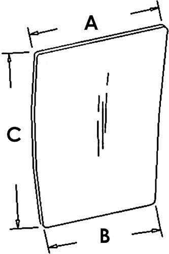 112666 | Cab Glass - Lower Right Hand Window | Case IH 7110 7120 7130 7140 7150 7210 7220 7230 7240 7250 8210 8220 8230 8240 8910 8920 8930 8940 8950 |  | 1340197C1