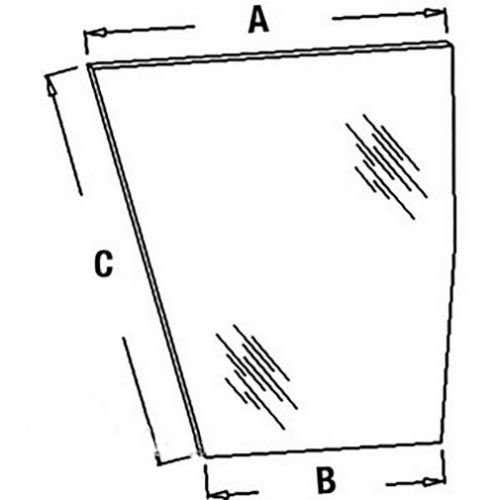 Cab Glass - Lower Right Hand Windshield fits Case IH 5120 5130 5140 5220 5230 5240 5250 248717A1 1330877C1