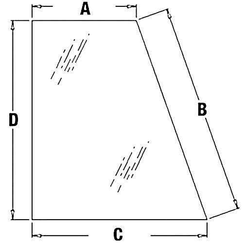114377 | Cab Glass | Rear Quarter - Left Hand | Case 580M 580M 580 Super M 580 Super M 590 590 |  | 338424A1 | 411379A1
