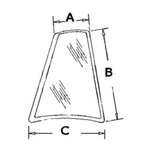 117666 | Cab Glass - Rear Quarter | Right Hand | Case 570LXT 570LXT 570MXT 570MXT 580K 580K 580L 580L 580M 580M 580SK 580SK 580 Super L 580 Super L 580 Super M 580 Super M 590 590 590 Super L 590 Super L |  | D126204