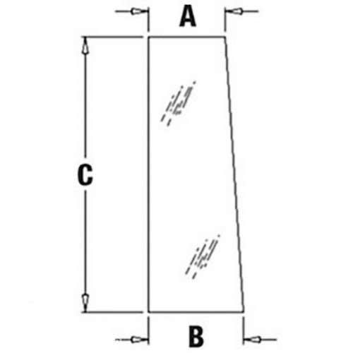 150555 | Cab Glass - Rear Side | Right Hand | John Deere 310 310G 310G 310J 310J 310SG 310SG 310SJ 310SJ 315 315 315SG 410 410G 410G 410J 410J 710 710 710G 710G 710J 710J |  | T164706